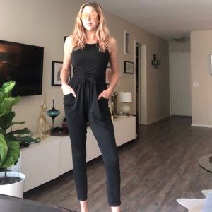 Black stretchy pantsuit